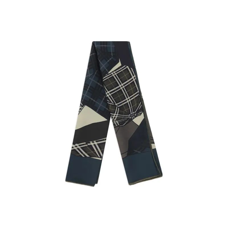 Burberry Drawn Umbrellas Silk Scarf-0