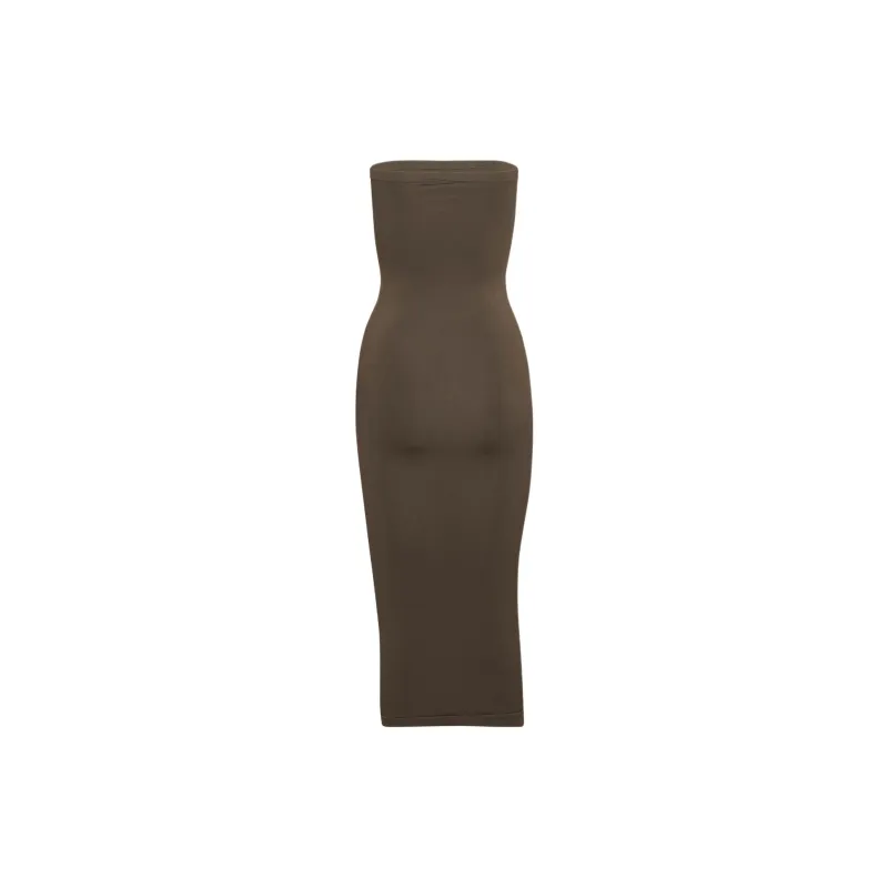 ARITZIA Seamless Smooth Seamless Midi Dress Sleeveless Dress Women's Rich Mocha Brown/Deep Mocha-1