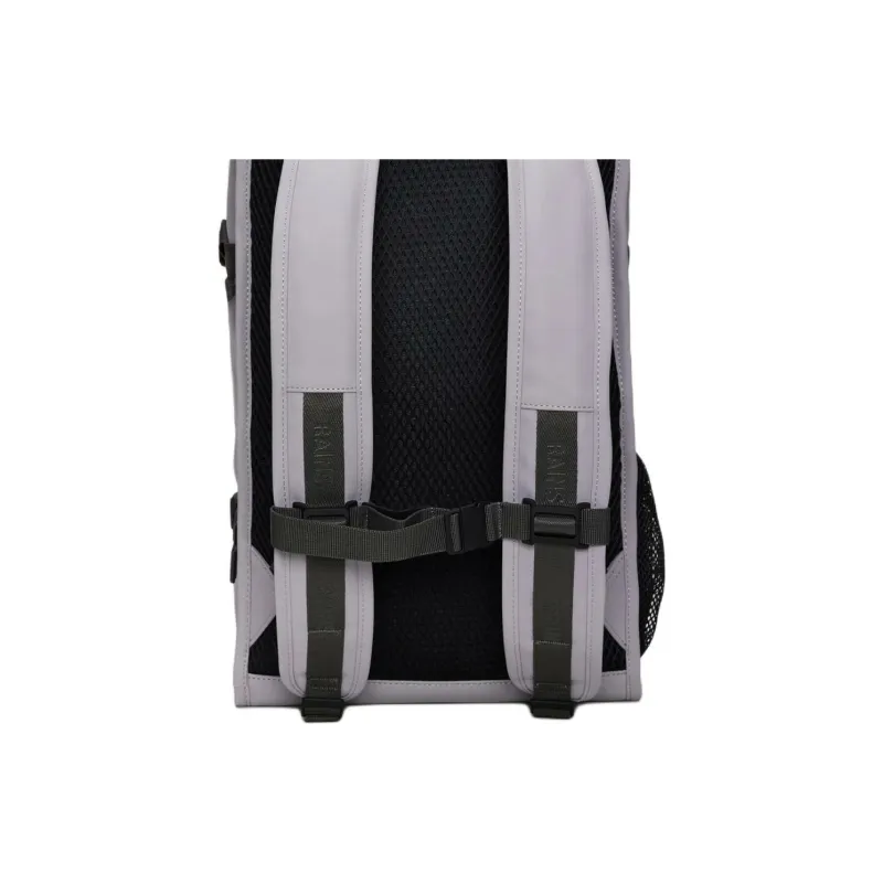 Rains Polyester Backpack Large Size Unisex Pyrite Stone Color-4