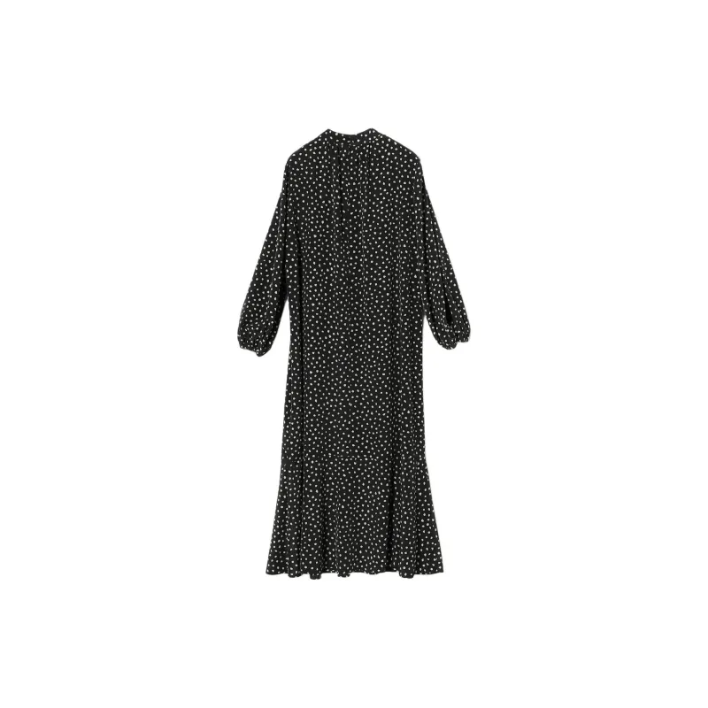 Beams Long-Sleeved Dresses Women's Black-1