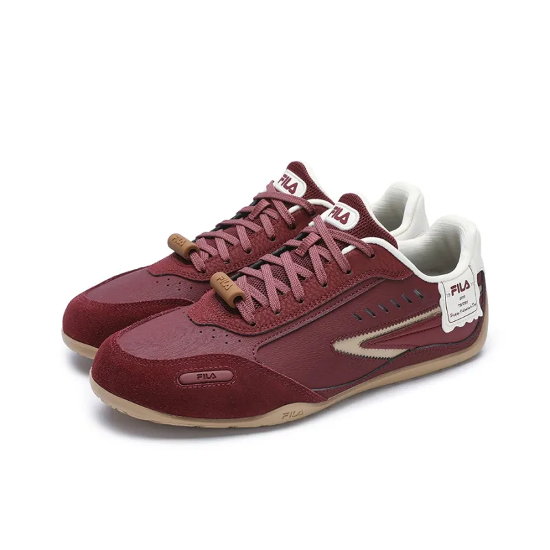 FILA Cushioning Coverage Balance Abrasion Resistant Waterproof Slip Resistant Low Top Skateboard Shoes Men's Red White-2