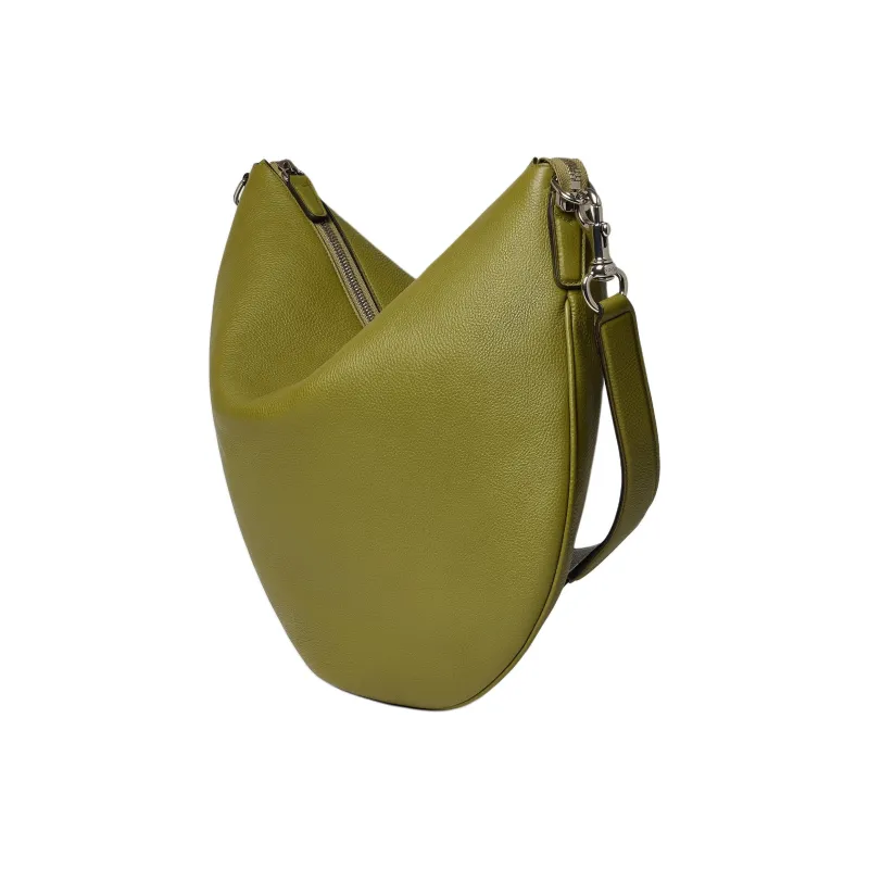 GUCCI Leather Shoulder Bag Tubas Men's Green Olive-1