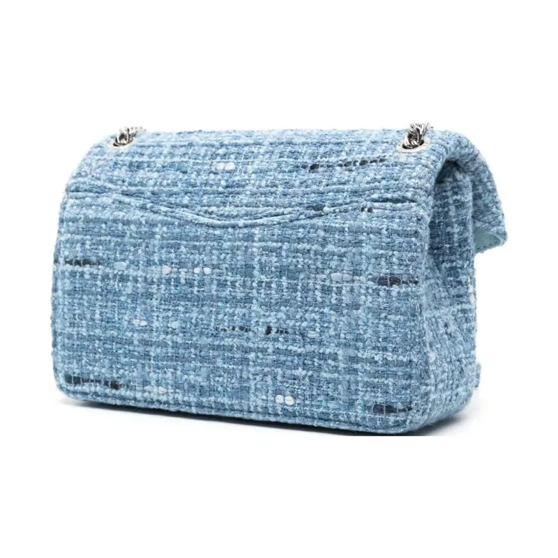 Sandro Fabric Shoulder Bag Crossbody Bag Handbag Small Size Women's Blue-2