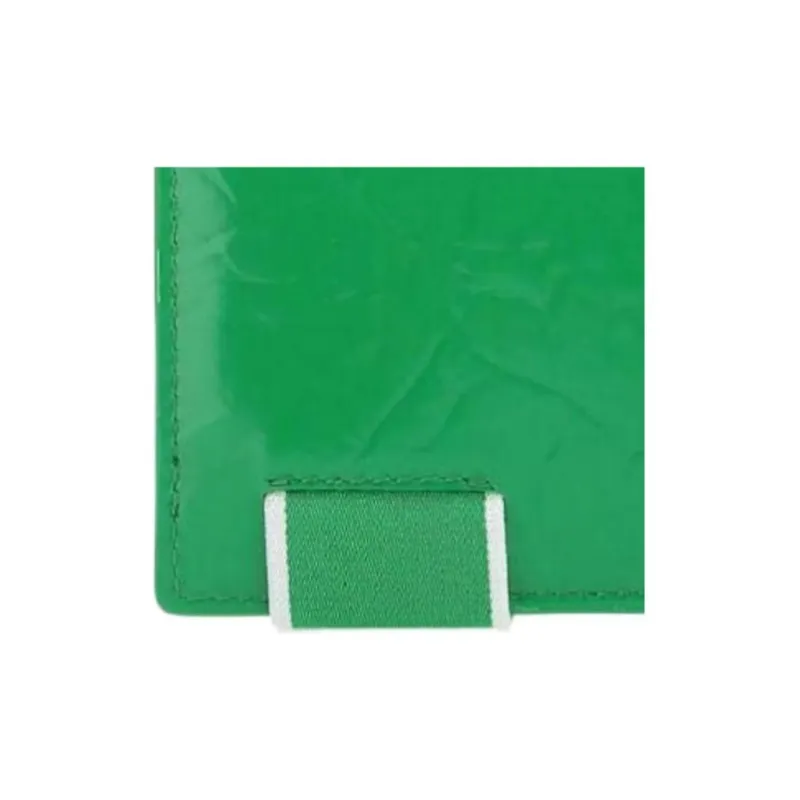 Bottega Veneta Elastic Band Bi fold Card Case Green / White-4