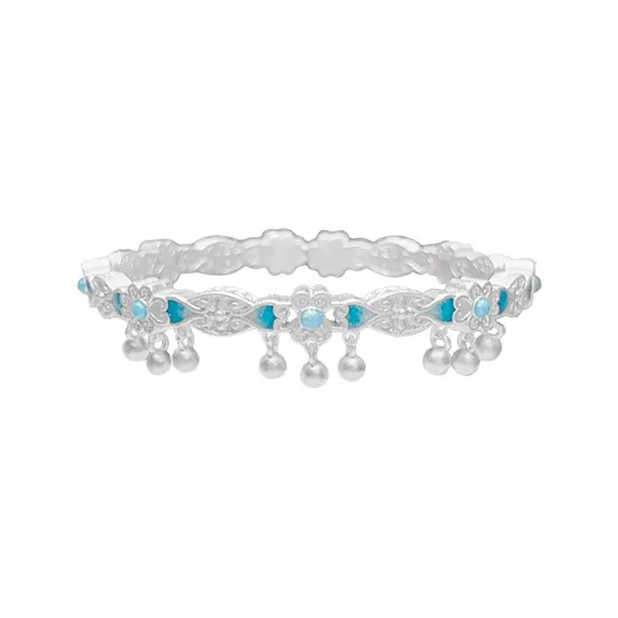 RURA S999 Fine Silver Bangles Women's Silver-0