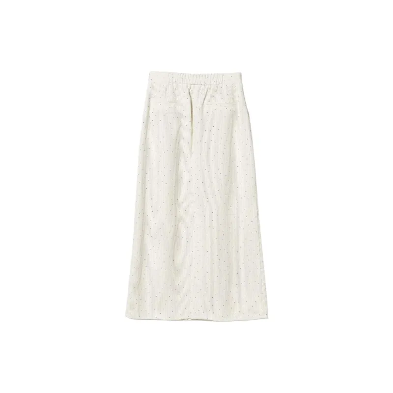 Beams Casual Long Skirt Women's Ivory White-1