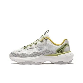 FILA FUSION Anti Slip Wear Resistant Low Top Casual Shoes Women's White Gray