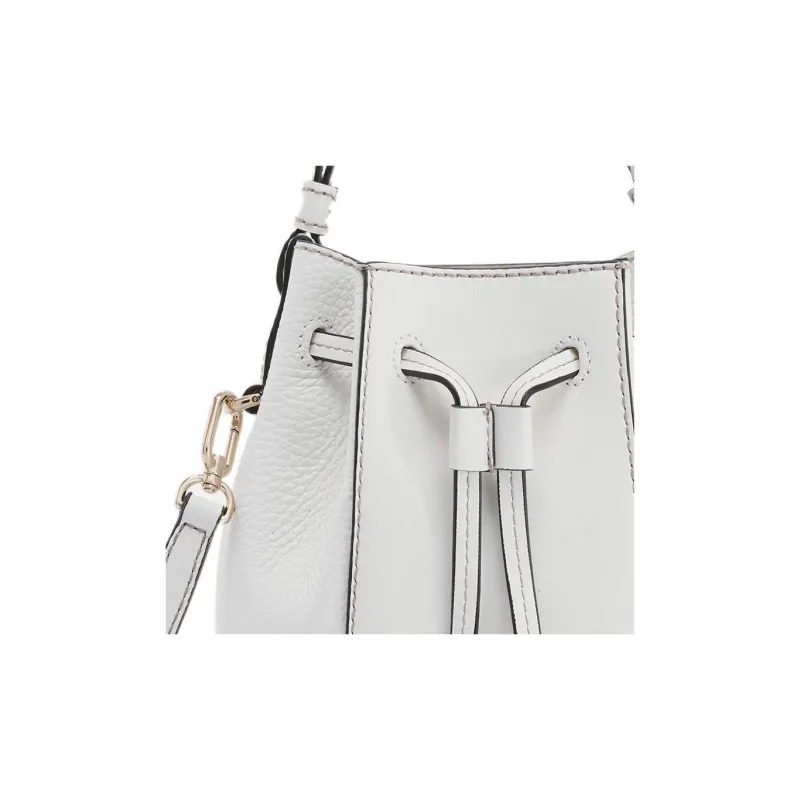 Furla Miastella Calfskin Bucket Bag, Handbag, Shoulder Bag, Crossbody Bag Mini Women's White-4