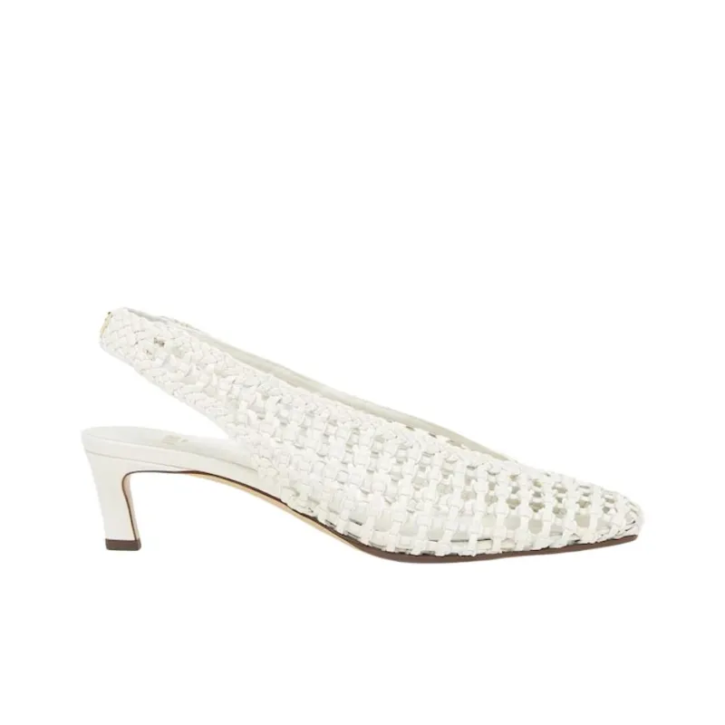 FENDI 2025 Spring And Summer Collection Slim Heel High Heels 4.6cm Women's White-1