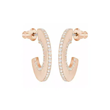 Swarovski Rose Gold, Crystal Earrings Women's Pink