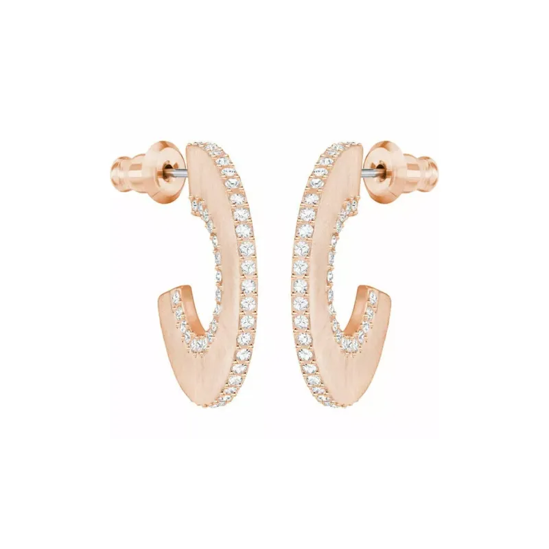 Swarovski Rose Gold, Crystal Earrings Women's Pink-0