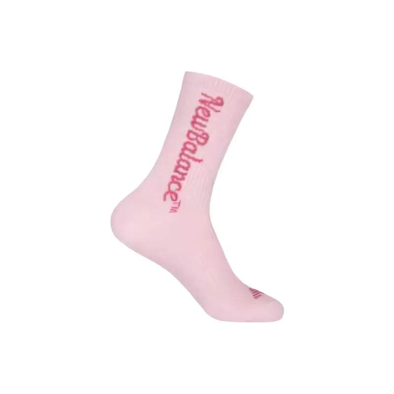 New Balance Mid Calf Socks Unisex 1 Pack Pink-1