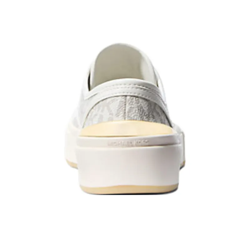 MICHAEL KORS Jude Low Top Canvas Shoes Women's White-4