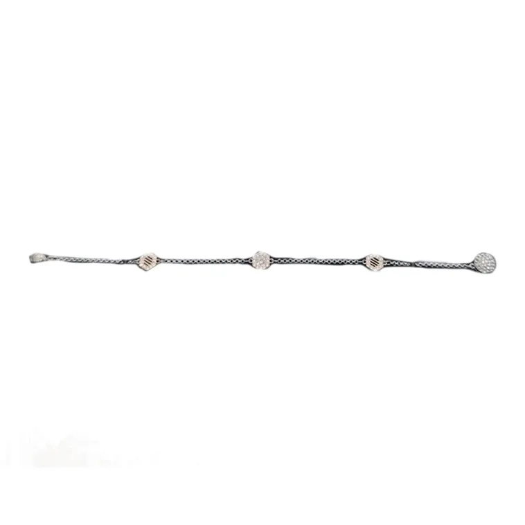 Swarovski Rose Gold Alloy Bracelets Women's Silver-0