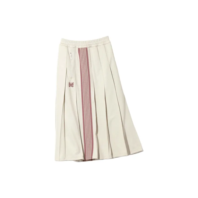 Needles Pleated Track Skirt 'Beige'-2