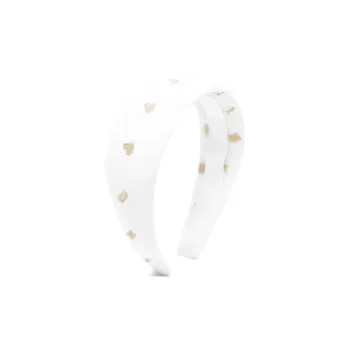 MOSCHINO Cotton Polyamide Polyester Metal Fiber Headbands Kids' White