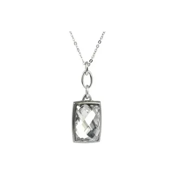 Swarovski Rhodium Plated, Crystal Necklaces Women's Silver