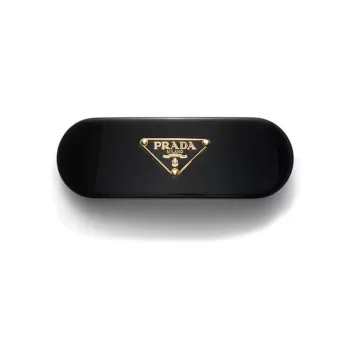 PRADA Enamel, Metal Hair Clips Women's Black