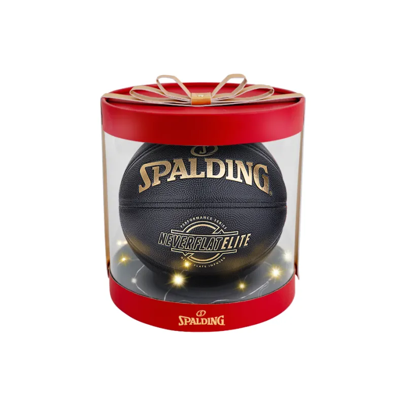 SPALDING NEVERFLAT Series PU Basketball Black Gold Size 7 Training Unisex-5