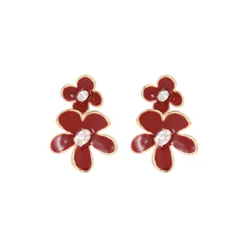 VIOLET Copper Alloy Earrings Women's