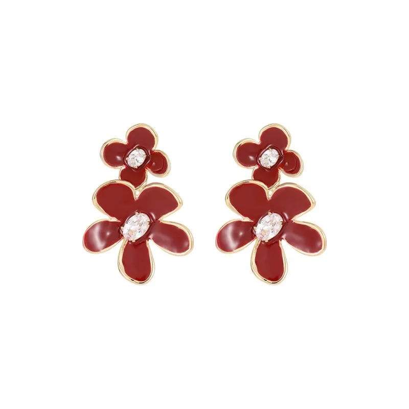 VIOLET Copper Alloy Earrings Women's-0