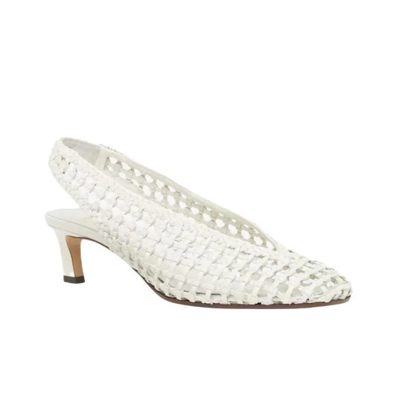 FENDI 2025 Spring And Summer Collection Slim Heel High Heels 4.6cm Women's White-2