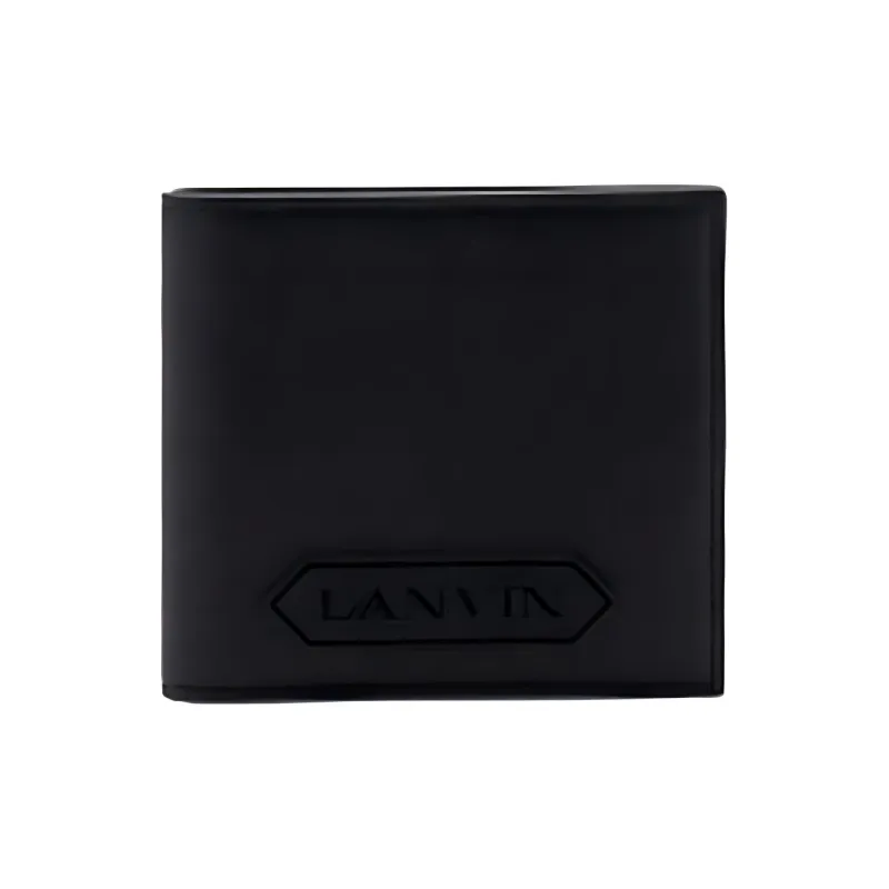 Lanvin Calfskin Wallet Men's Black-4
