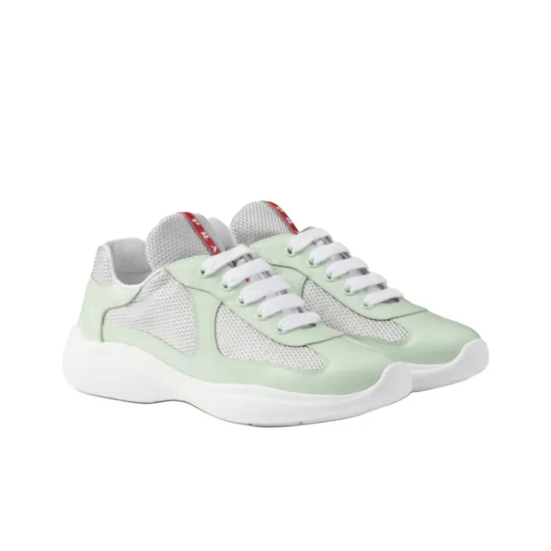PRADA America's Cup Low-Top Casual Shoes Women's Green-2