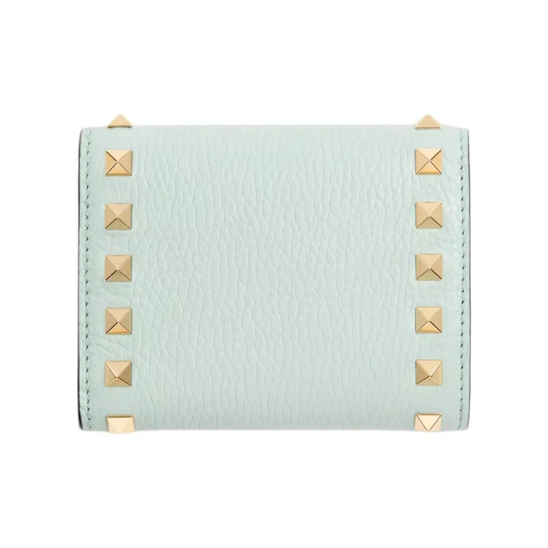 Valentino Grained Calfskin Wallet Women's Green-2