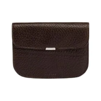 Lemaire Grained Cow Leather Wallet Women's Dark Brown