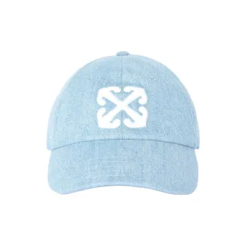 OFF WHITE Logo Embroidered Denim Cap