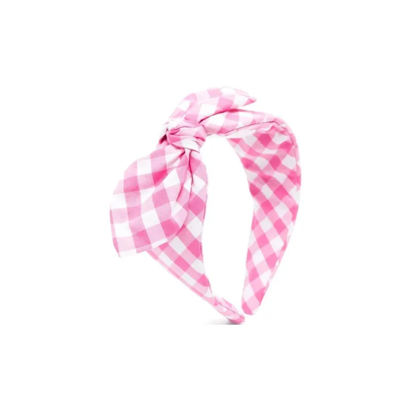 MOSCHINO Gingham pattern Head Band-0
