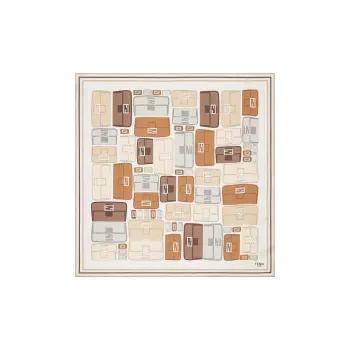 FENDI Baguette Finished Edge Scarf