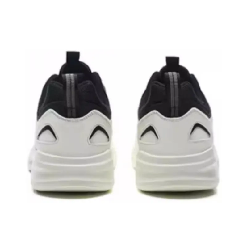 QIAODAN Durable Breathable Low-Top Running Shoes Men's White-2