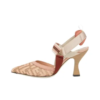 FENDI Colibrì Ff Embroidered High Heeled Slingbacks Pumps