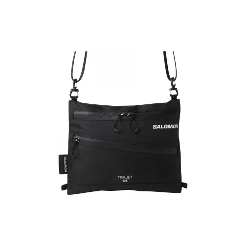 SALOMON Nylon Crossbody Bag Unisex Black