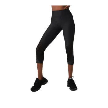 Alo Yoga Airlift Mesh High-Waist Celeste Capri – Black Sale Athletic Trousers Women's Black