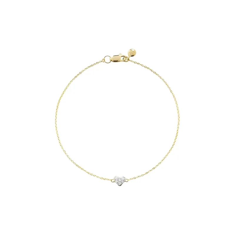 Monica Vinader Mini Heart Diamond Bracelet-0