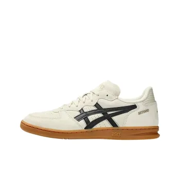 Asics SKYHAND OG Anti Slip Wear Resistant Low Top Skateboard Shoes Unisex Beige Black