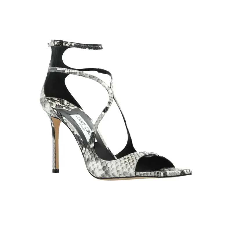 Jimmy Choo Azia Strap Sandals 9.5cm Women's Gray-2
