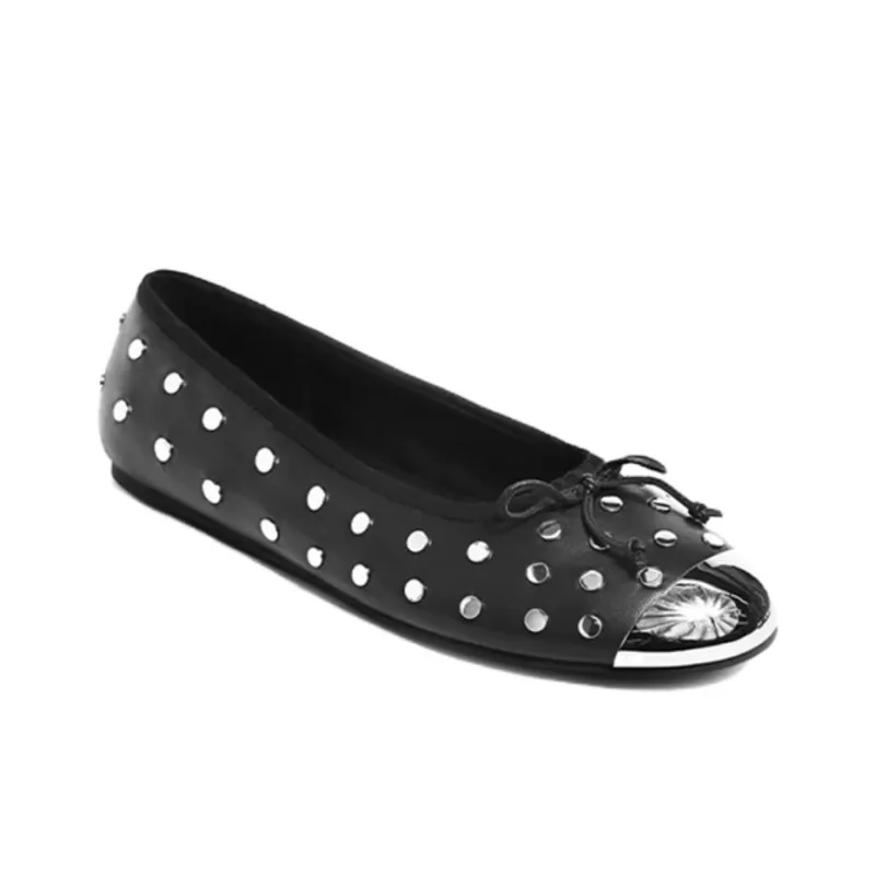 DYMONLATRY Bullet Tip Casual Single Shoes Women's Black-1