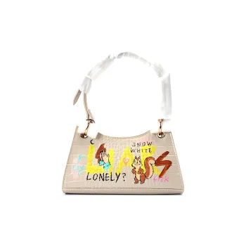 SHINICHIROINUI Cow Leather Shoulder Bag Mahjong One Shoulder Handbag Mini Women's Ecru