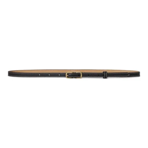 Polo Ralph Lauren Cow Leather Belts Women's Black Width 1CM
