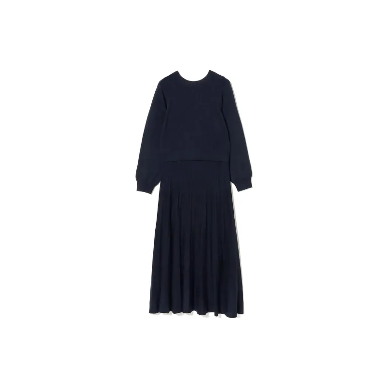 Beams Skirt Set Women's Marine Blue-1