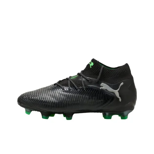 PUMA FUTURE 8 Anti-Slip Wear-Resistant Soccer Shoes Men's Black Green