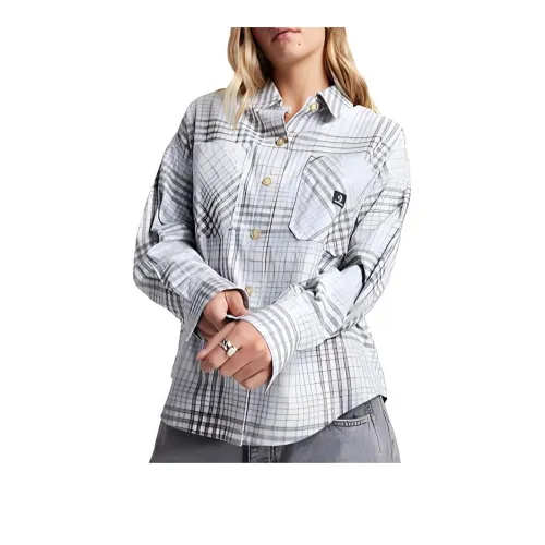Converse Flannel Button Down Oversized Shirt