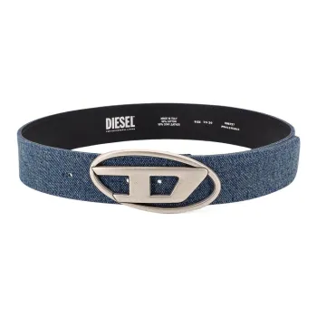 DIESEL 1DR Logo Plaque Buckle Belt
