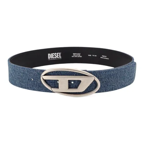 DIESEL 1DR Logo Plaque Buckle Belt