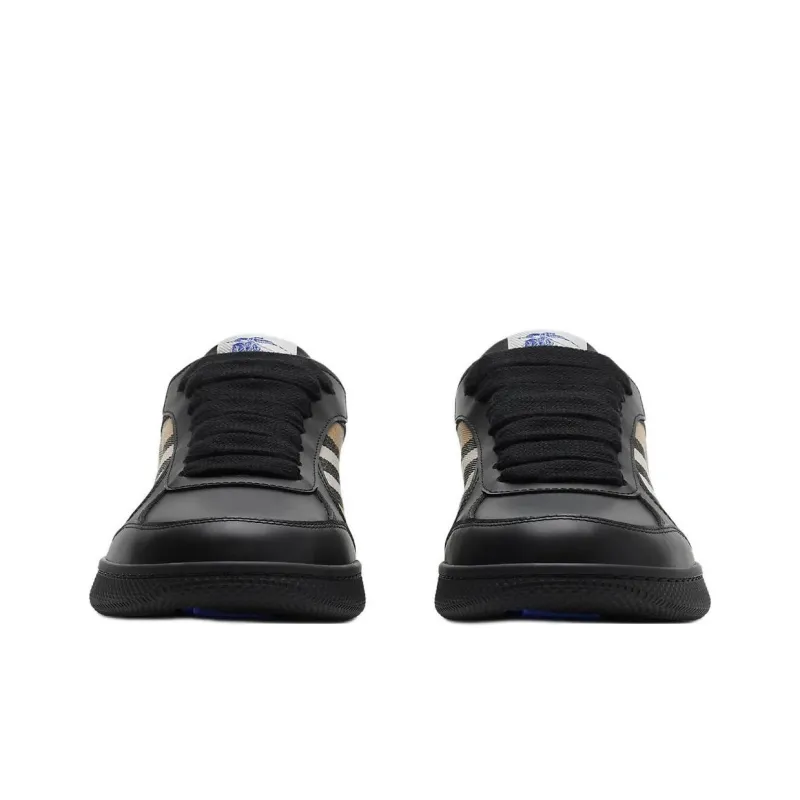 Burberry Low-Top Skateboard Shoes Women's Black-3