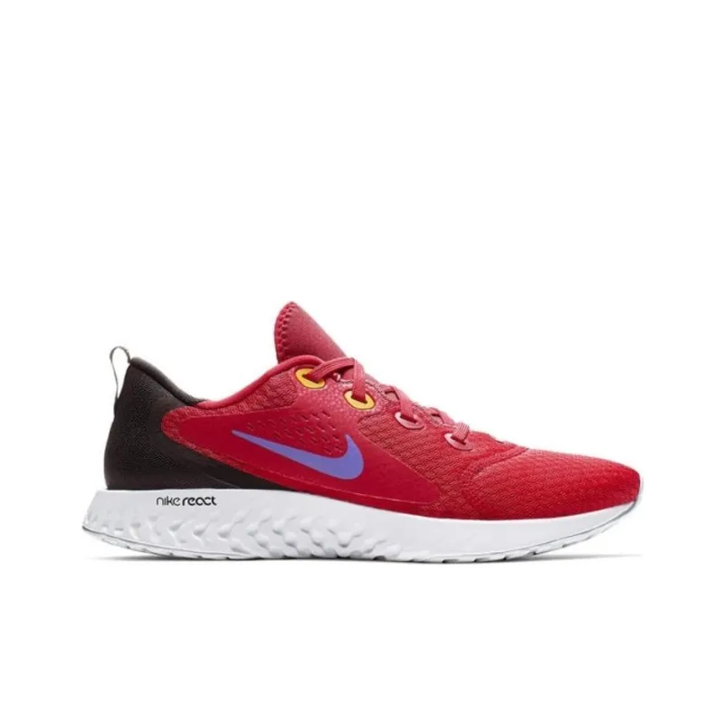 Nike Legend React 1 Anti Slip Wear Resistant Low Top Running Shoes Men's Red-1
